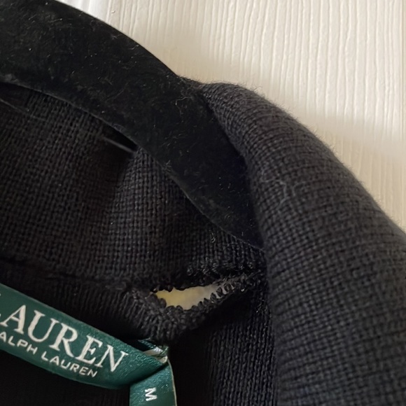 NEW with flaw, Ralph Lauren knit blazer black classic staple business casual - Picture 5 of 9